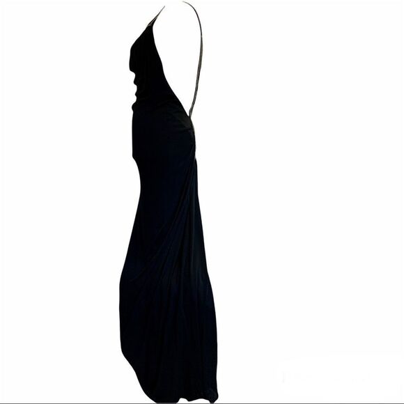 JAY Ahr Black Beaded Sequin Gown Dress Size Medium - Picture 2 of 13